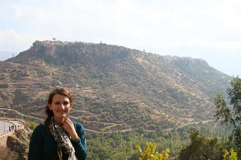 Stacie Long on the outskirts of Amedi in Iraqi Kurdistan