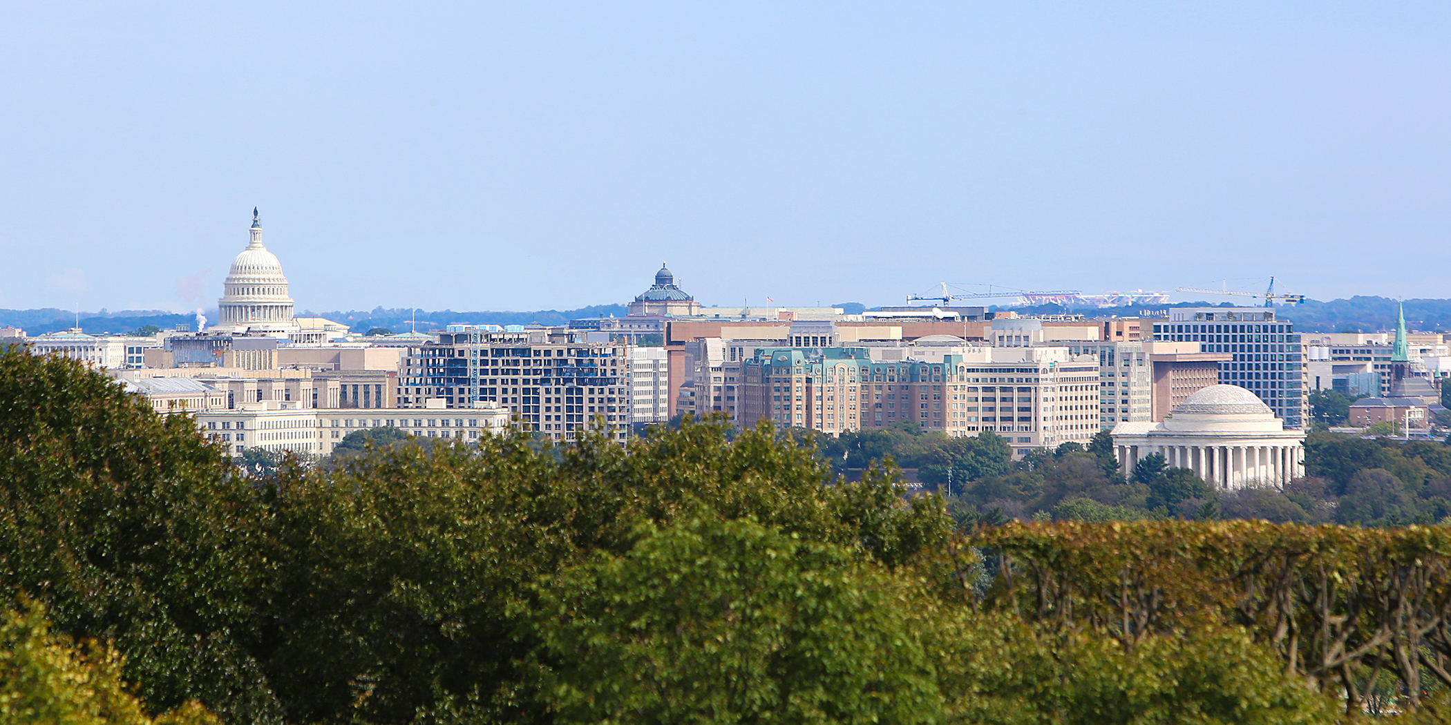 The Washington DC skyline