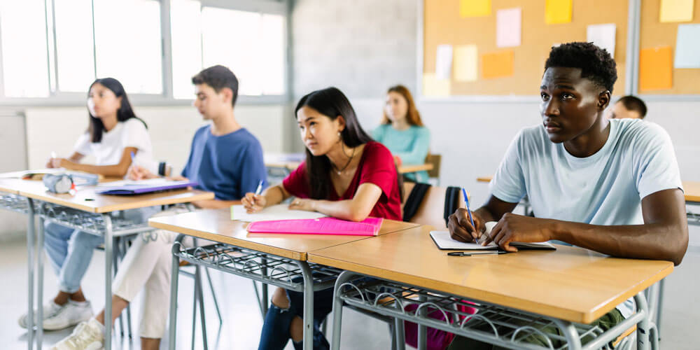 Students in a classroom