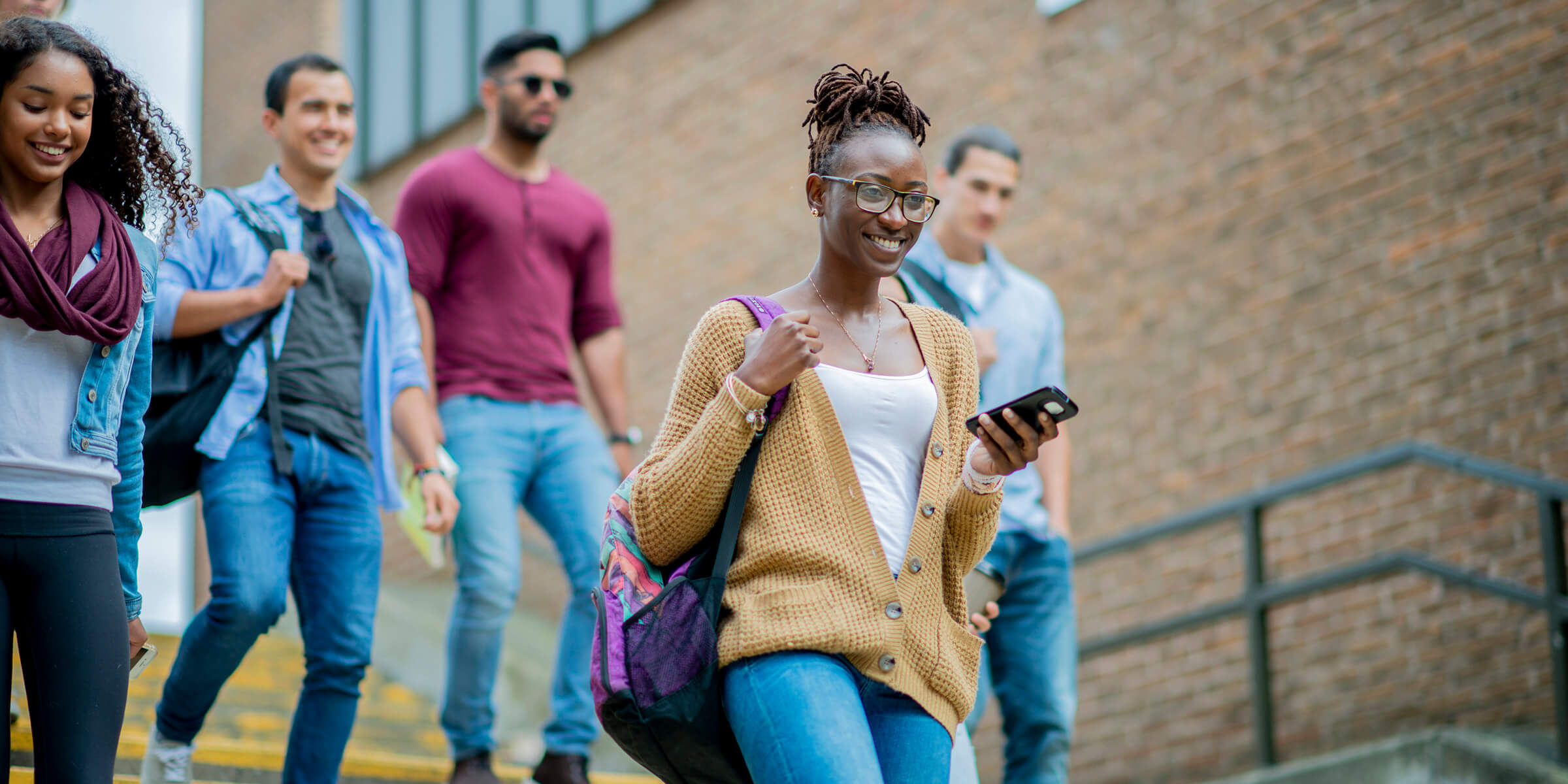 New students on campus